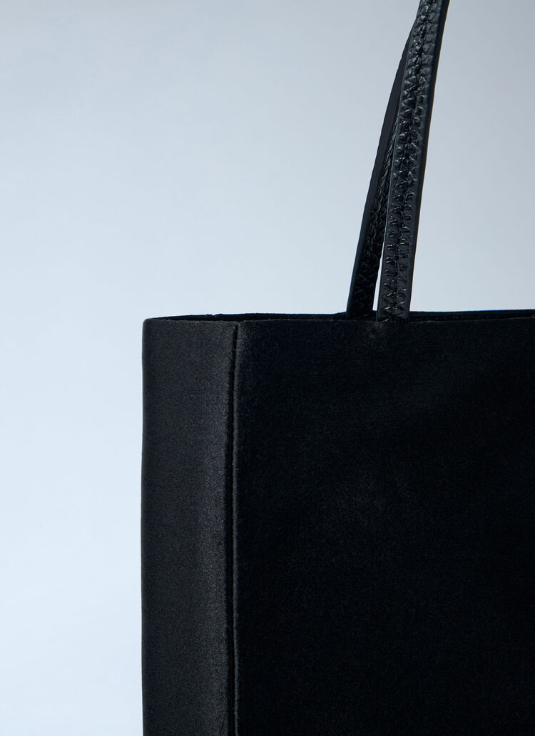 The Row Mini Cecily Tote Bag Black row0262041